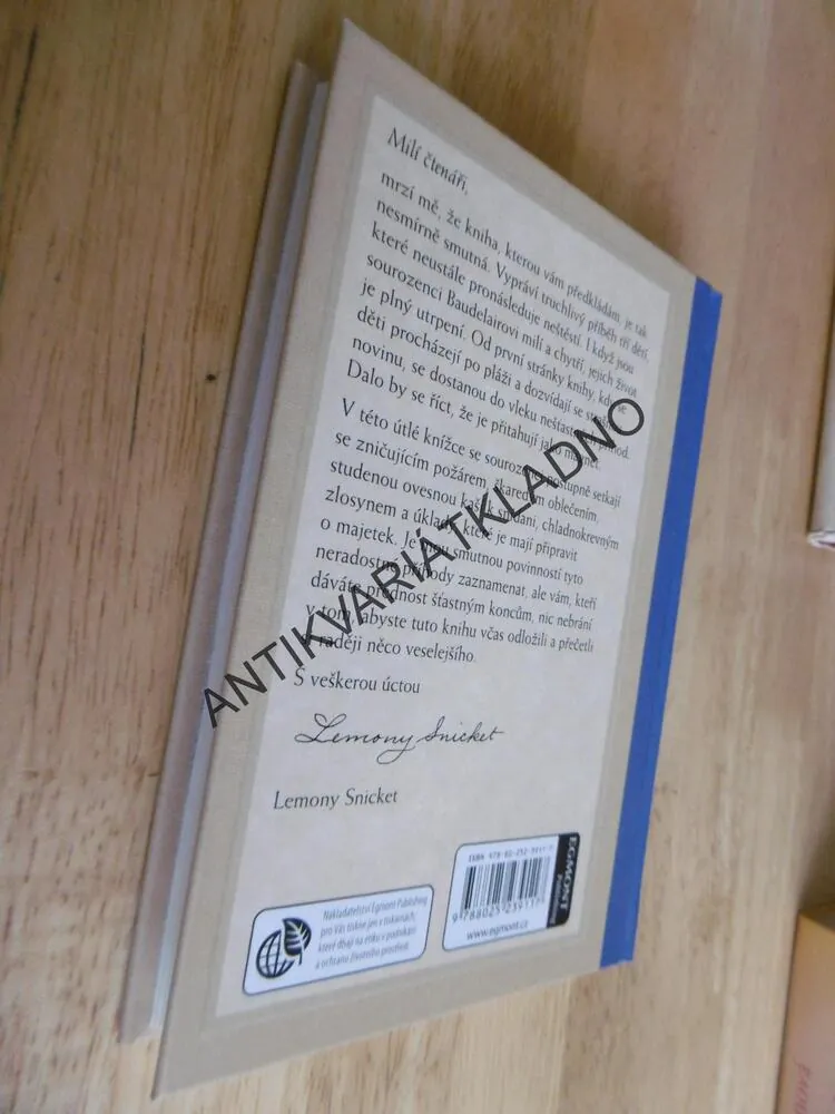 ŘADA NEŠŤASTNÝCH PŘÍHOD, 1., ZLÝ ZAČÁTEK, LEMONY SNICKET, **an