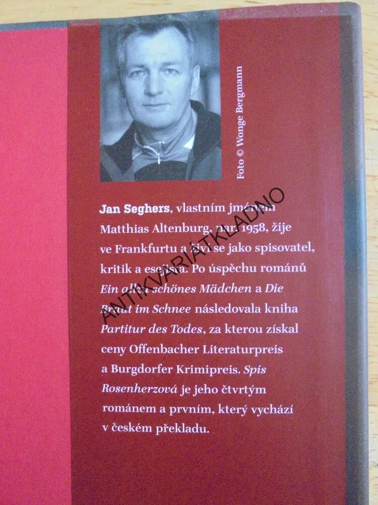 SPIS ROSENHERZOVÁ, JAN SEGHERS, DETEKTIVKA, **an