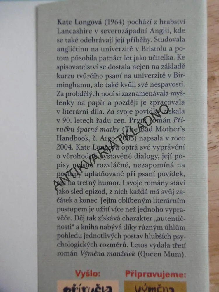 JAK PŘEKOUSNOUT BABIČKU, KATE LONGOVÁ, **an