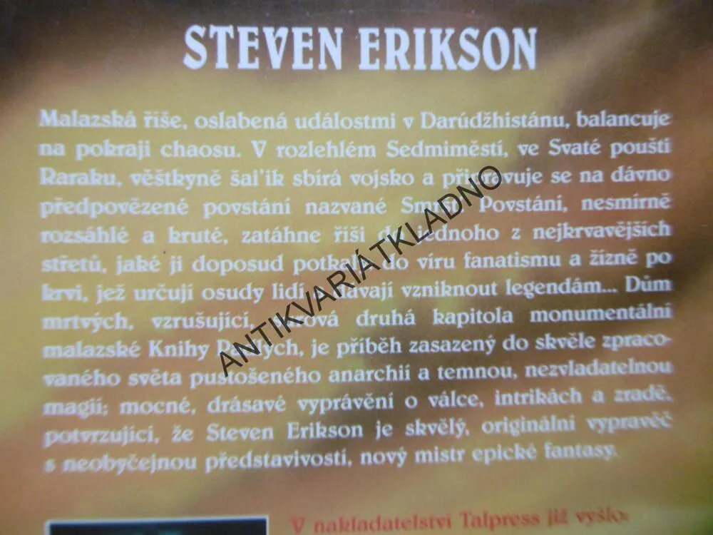 DŮM MRTVÝCH, STEVEN ERIKSON