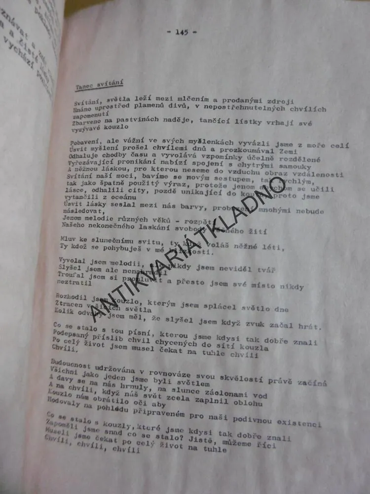 ROCKOVÁ POEZIE, 1., TEXT PÍSNÍ, JAZZ PETIT, 1979
