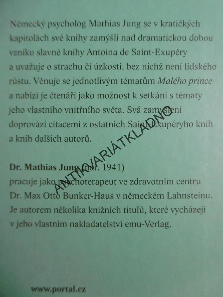 MALÝ PRINC V NÁS, MATHIAS JUNG,