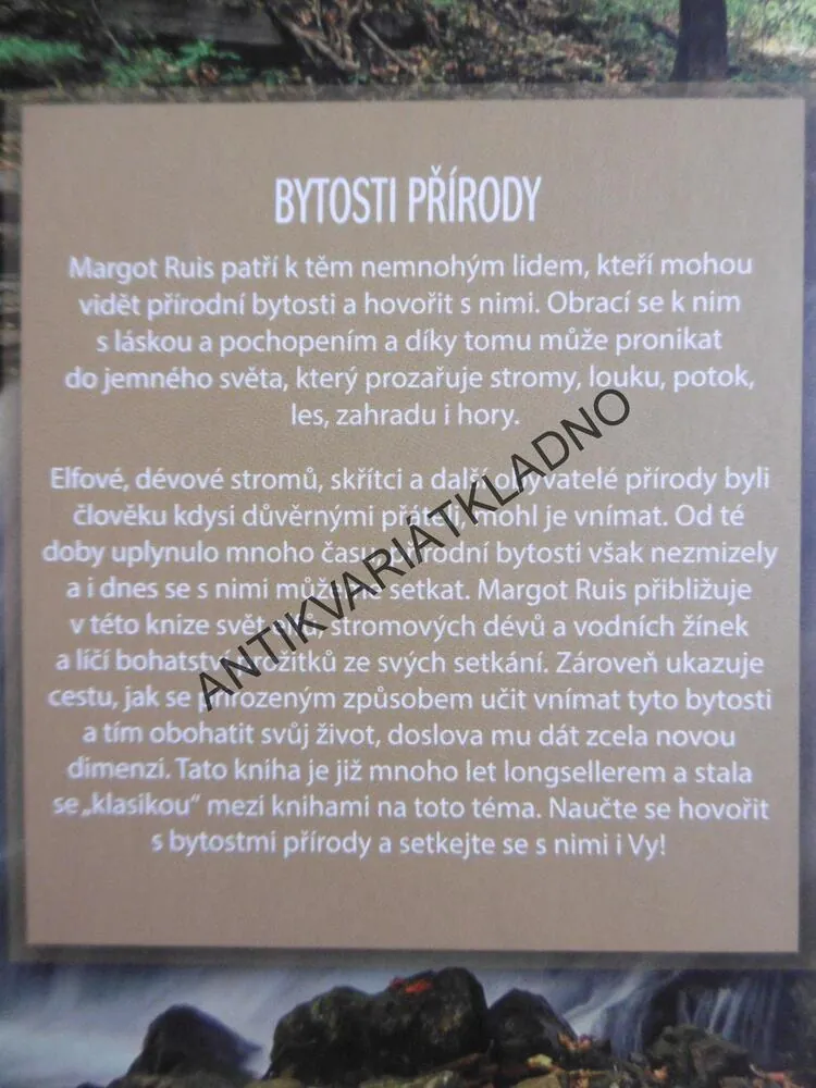 BYTOSTI PŘÍRODY, MARGOT RUIS, **an