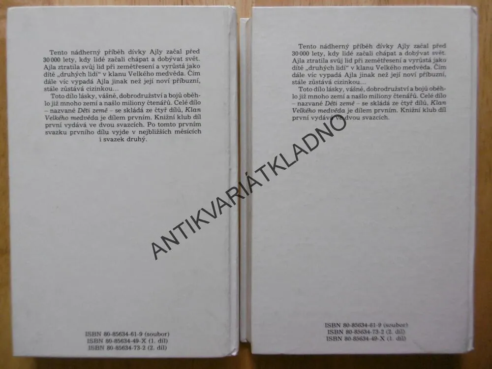 KLAN VELKÉHO MEDVĚDA 1-2, DĚTI ZEMĚ 1., JEAN M. AUELOVÁ, **an
