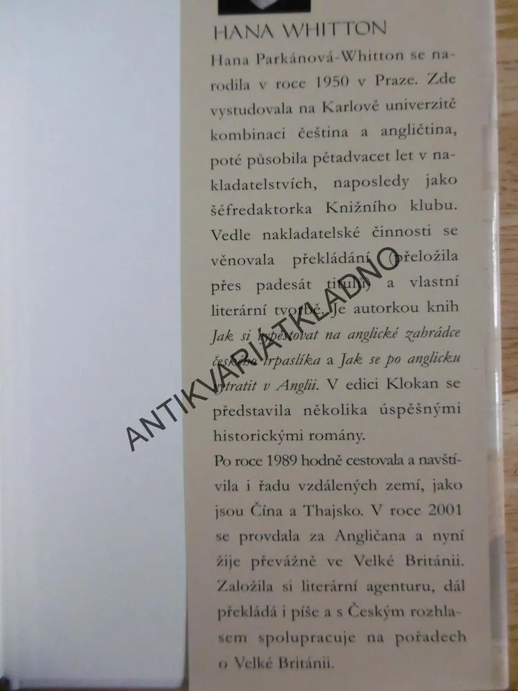 ŽÁRLIVÁ CÍSAŘOVNA, HANA WHITTON, **an