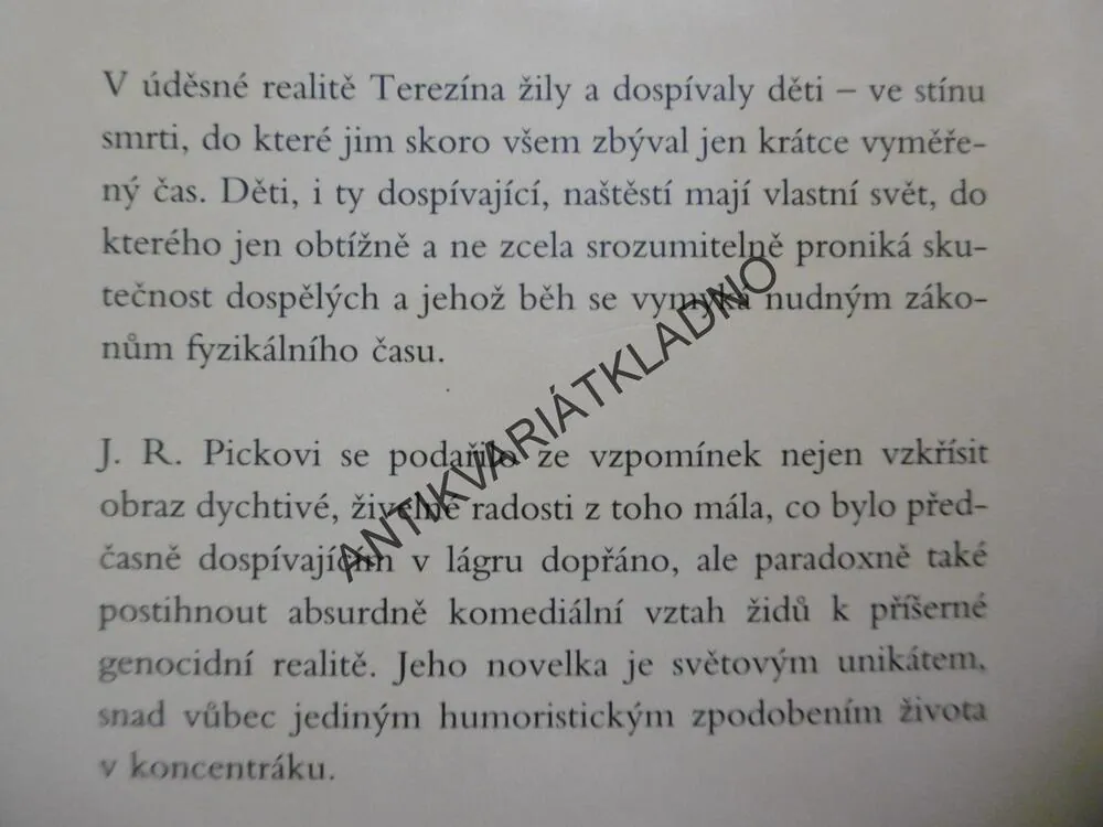 SPOLEK PRO OCHRANU ZVÍŘAT, J.R. PICK, **an