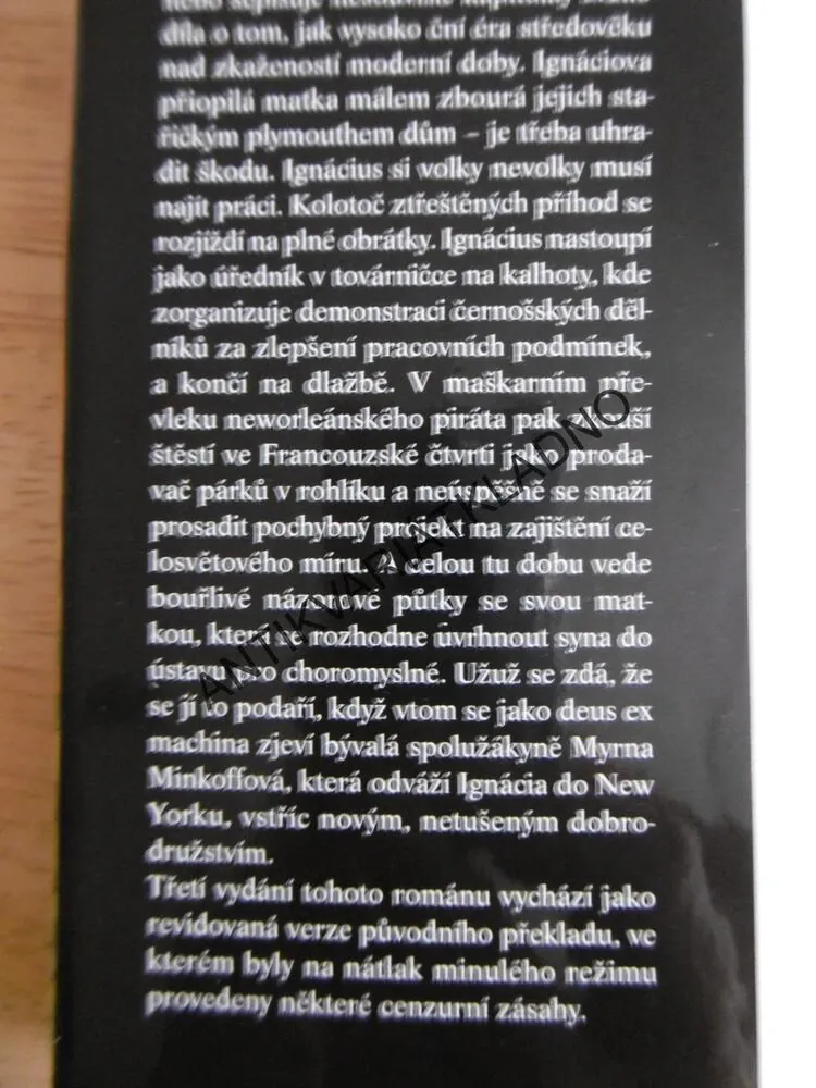 SPOLČENÍ HLUPCŮ, JOHN KENNEDY TOOLE, **an