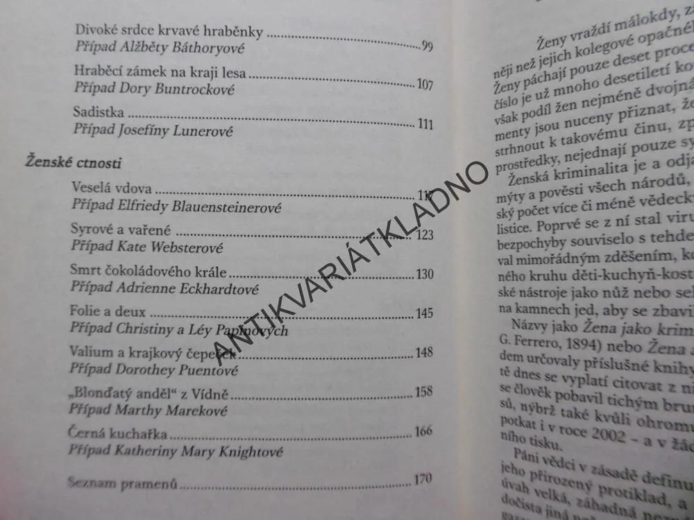 NĚŽNÁ RUKA SMRTI, KDYŽ ŽENY VRAŽDÍ, HIESS, LUNZER, **an