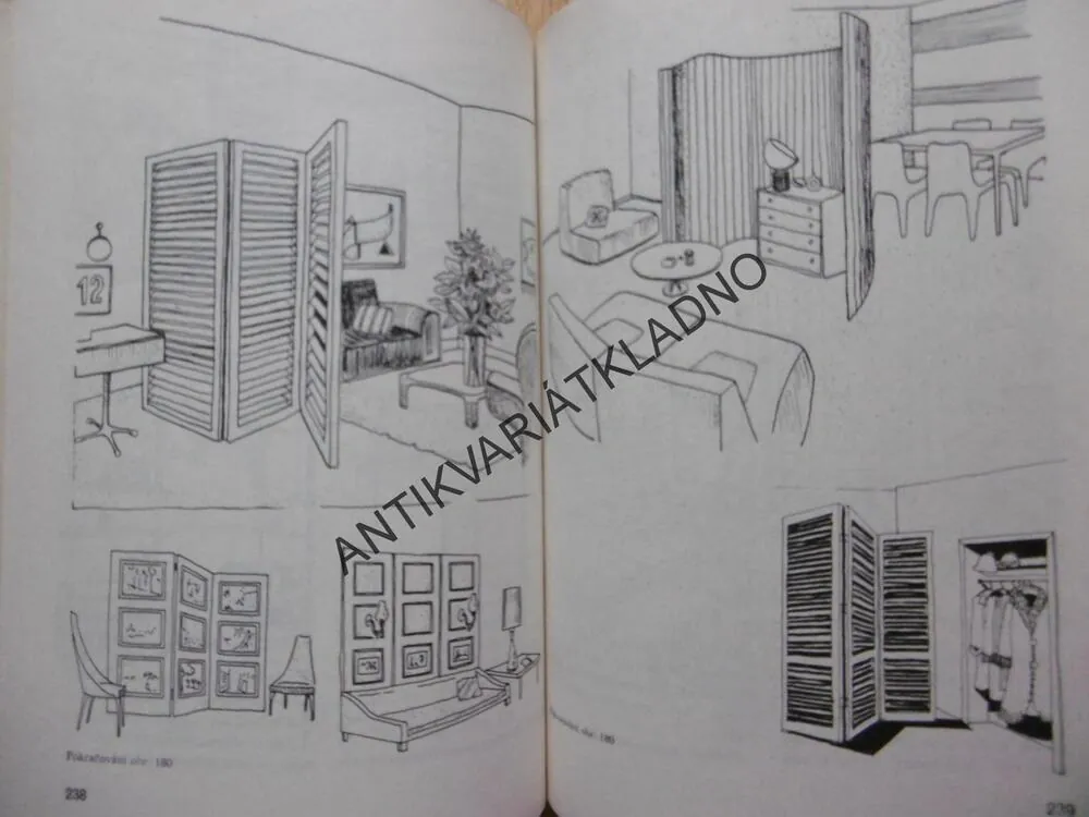 DEKORATIVNÍ ÚPRAVY V BYTĚ, MĚŠŤAN,  1988, **an