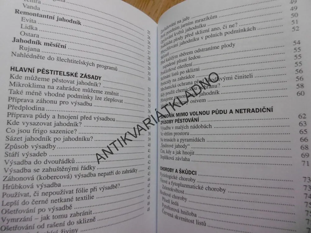 JAHODY, STOVKY DOBRÝ CH RAD A POZNATKŮ PRO ZAHRÁDKÁŘE, JANA DLOUHÁ, **an