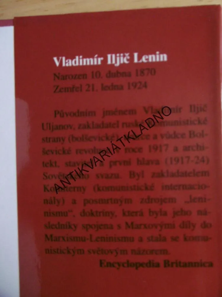 STÁT A REVOLUCE, KLADIVO NA KAPITALISMUS, VLADIMÍR ILJIČ LENIN,