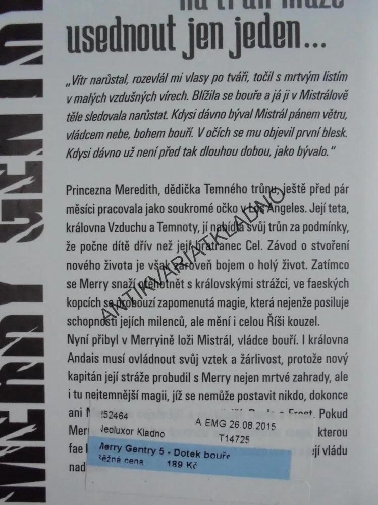 DOTEK BOUŘE, MERRY GENTRY, LAURELL H. HAMILTONOVÁ