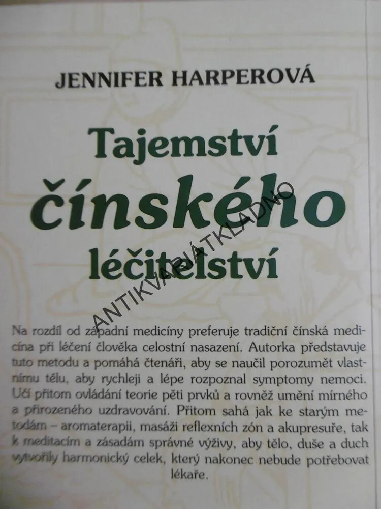 TAJEMSTVÍ ČÍNSKÉHO LÉČITELSTVÍ, HARPEROVÁ