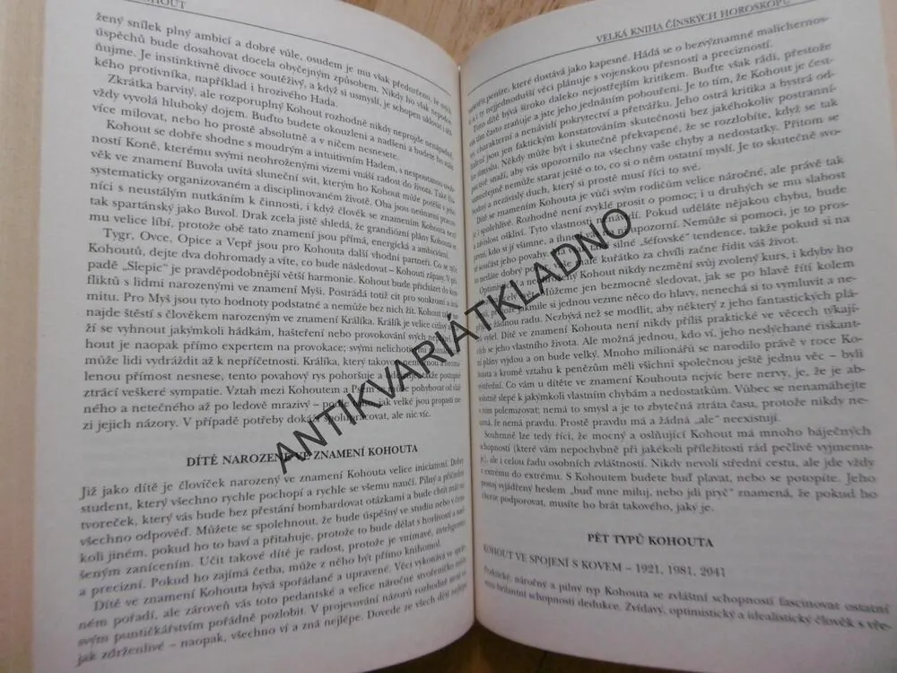 VELKÁ KNIHA ČÍNSKÝCH HOROSKOPŮ, THEODORA LAU, **an