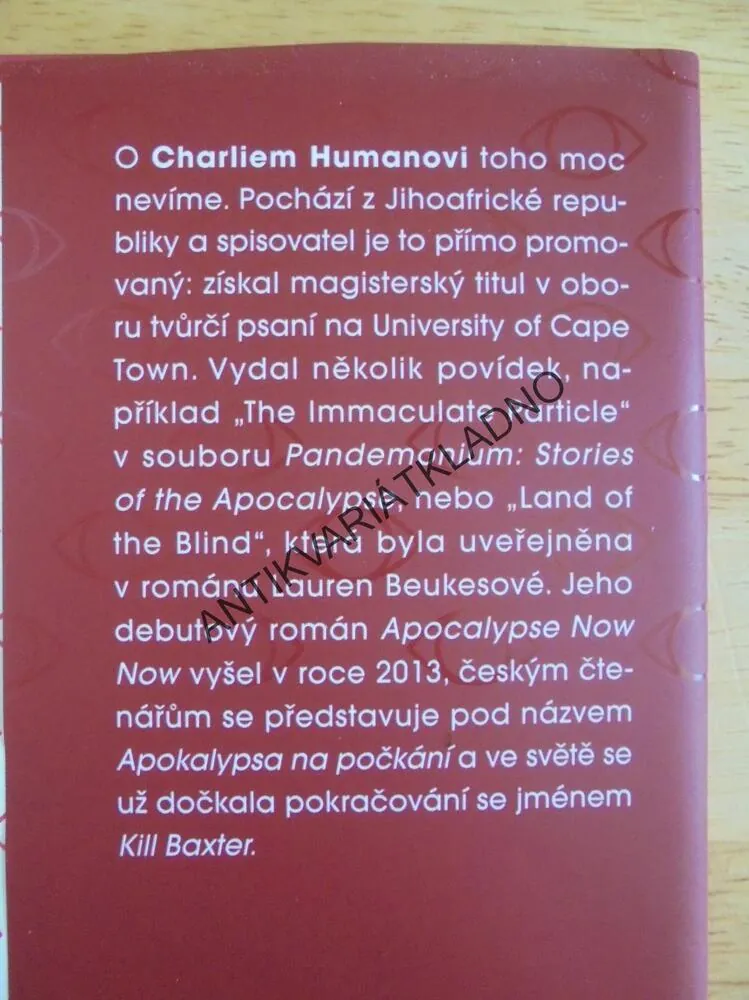 APOKALYPSA NA POČKÁNÍ, CHARLIE HUMAN, **an