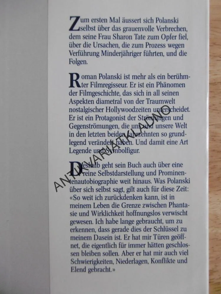 ROMAN POLANSKI VON ROMAN POLANSKI, NĚMECKY, REŽISÉR