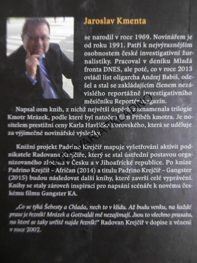 PADRINO KREJČÍŘ, GANGSTER, JAROSLAV KMENTA, **an
