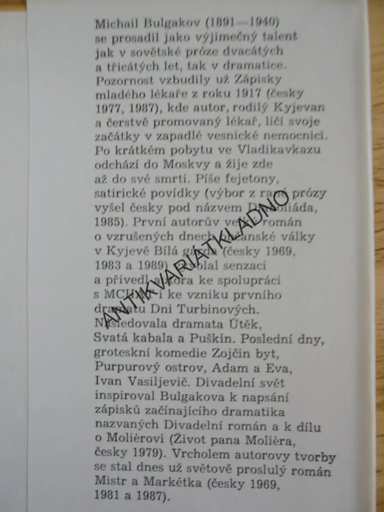 OSUDNÁ VEJCE, PSÍ SRDCE, MICHAIL BULGAKOV,