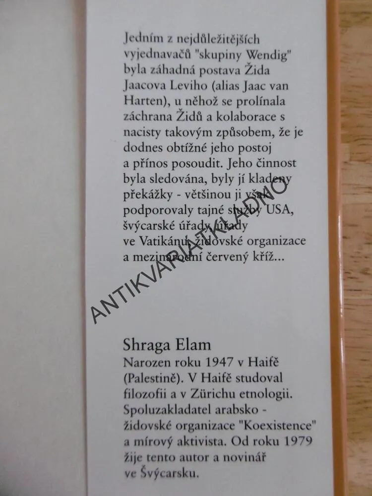 HITLEROVI PADĚLATELÉ, SHRAGA ELAM, AGENTI SS POMÁHALI PRANÍ PENĚZ, **an
