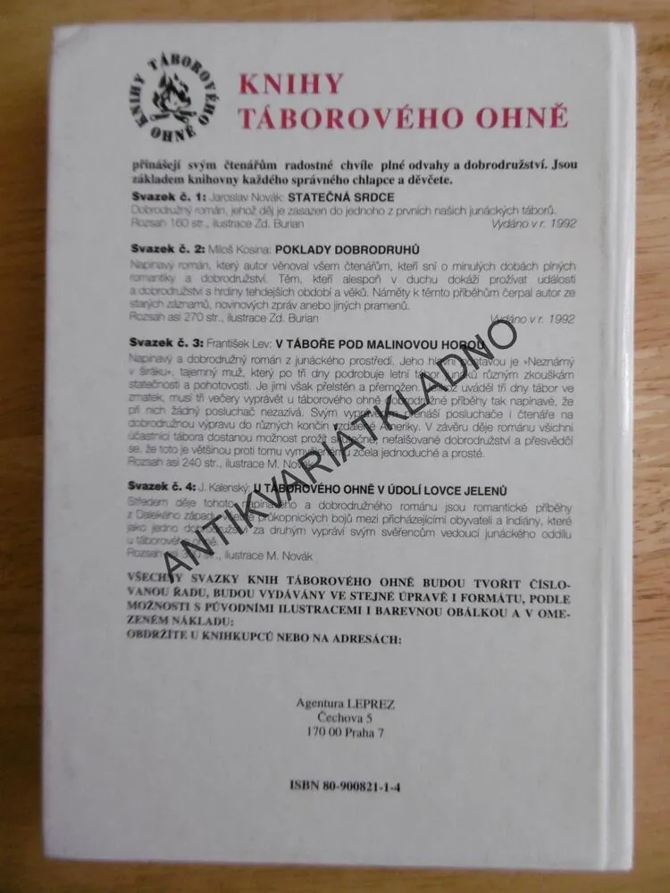 V TÁBOŘE POD MALINOVOU HOROU, FRANTIŠEK LEV