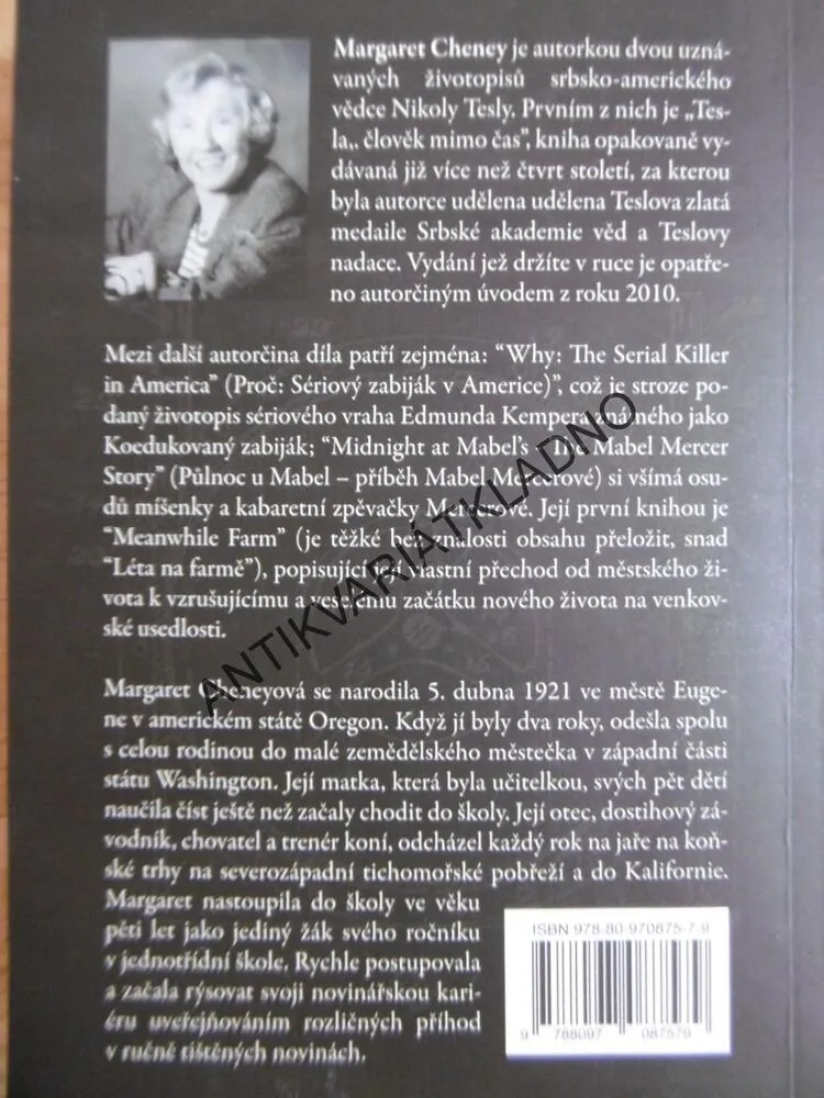 TESLA, ČLOVĚK MIMO ČAS, MARGARET CHENEY,