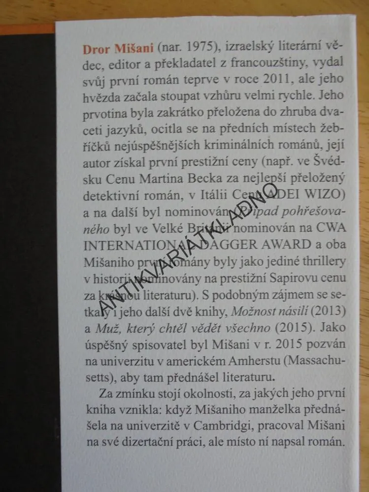 PŘÍPAD POHŘEŠOVANÉHO, DROR MIŠANI,