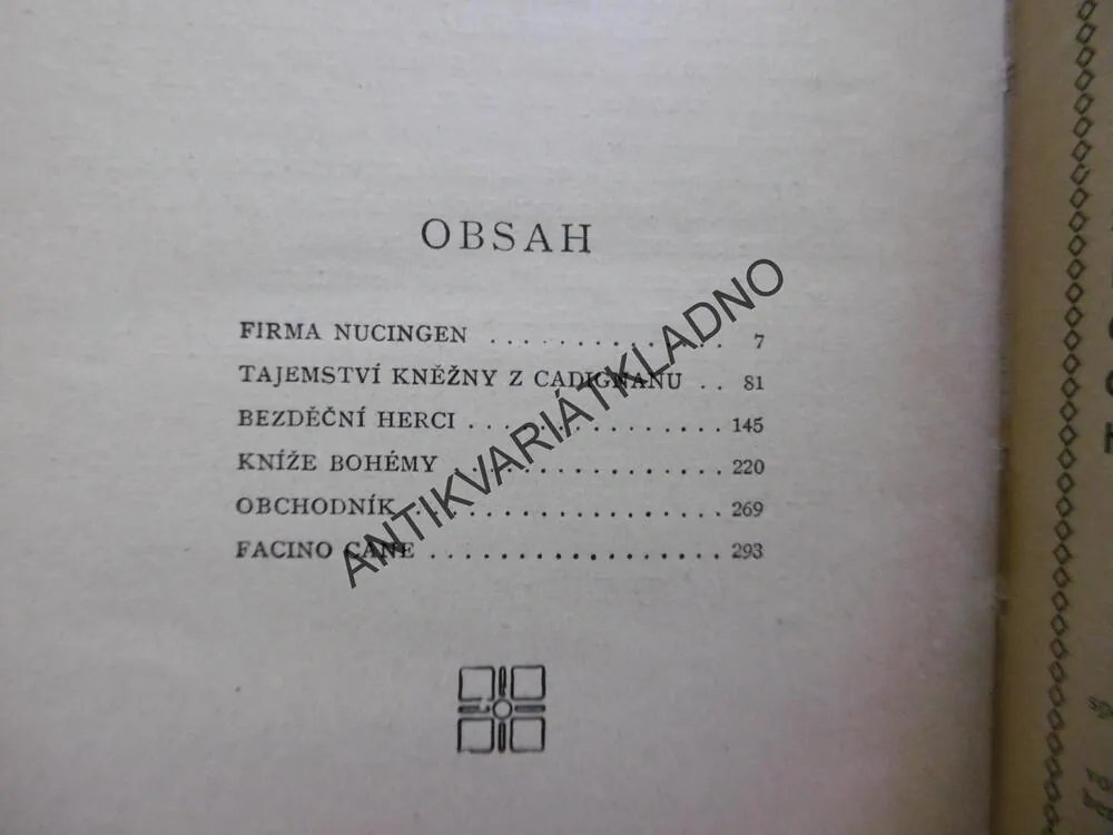 FIRMA NUCINGEN, HONORE DE BALZAC, 1926, **an