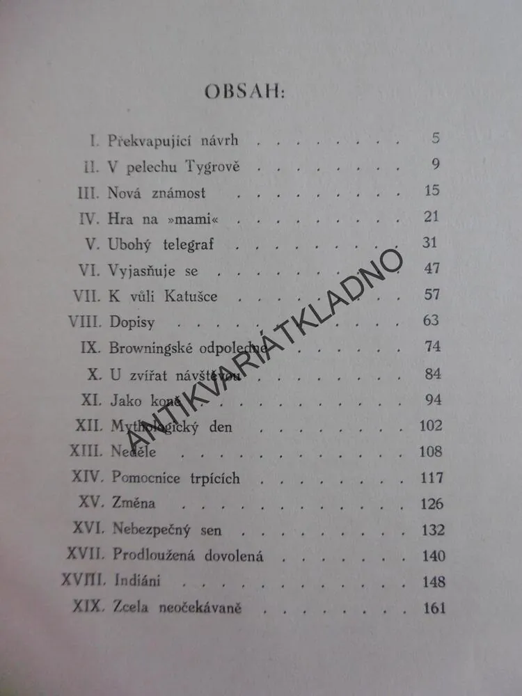 TYGR A BROUČEK, JOHN HABERTON, ZDENKA VORLOVÁ, **an