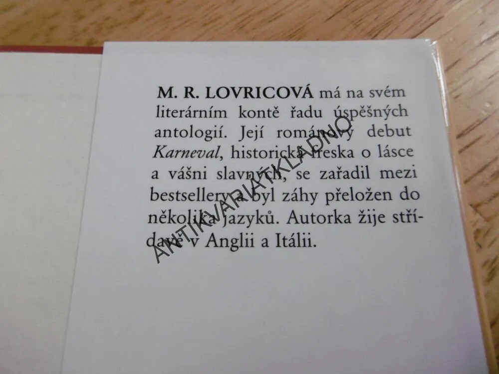 KARNEVAL, M.R. LOVRICOVÁ, **an