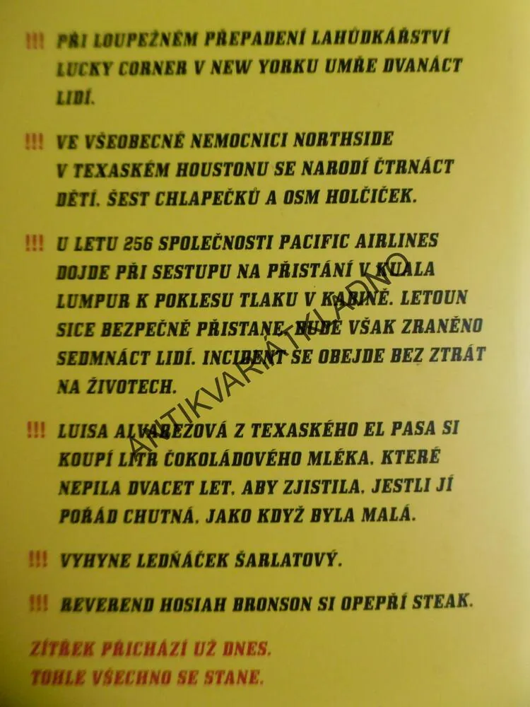 VĚŠTCŮV ROK, CHARLES SOULE, **an