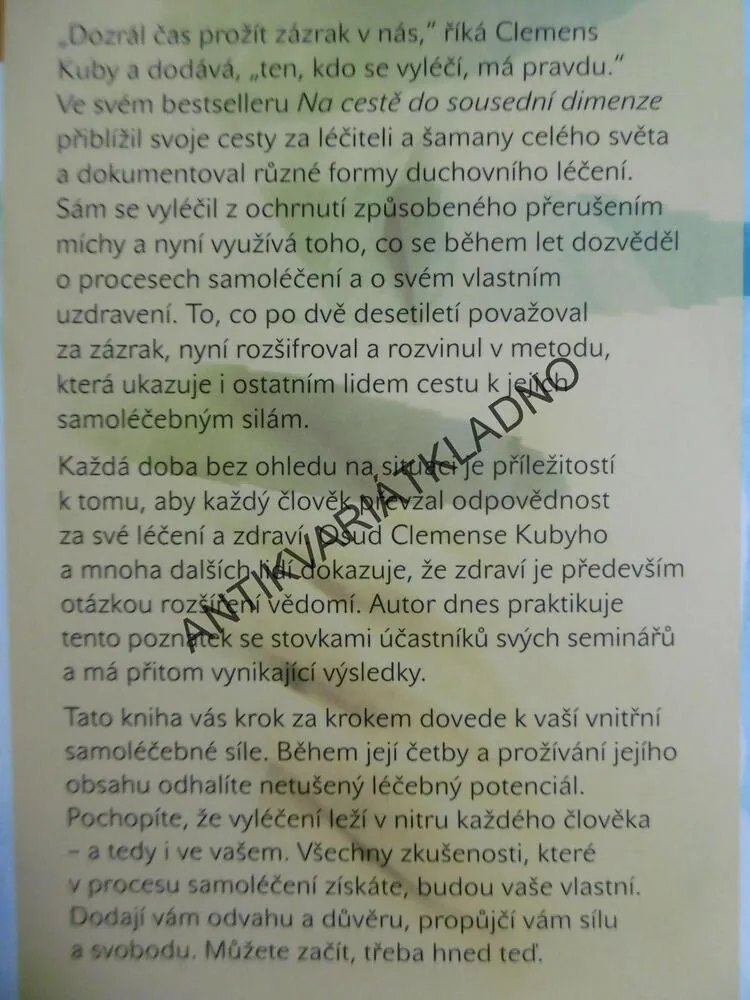LÉČENÍ, ZÁZRAK V NÁS, CLEMENS KUBY, **an 
