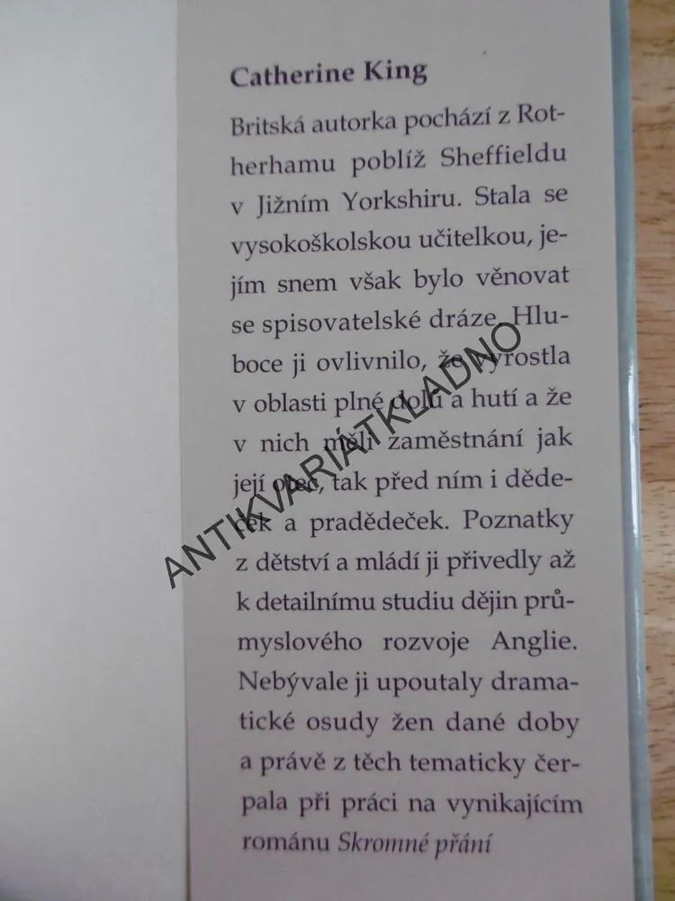 SKROMNÉ PŘÁNÍ, CATHERINE KING, **an