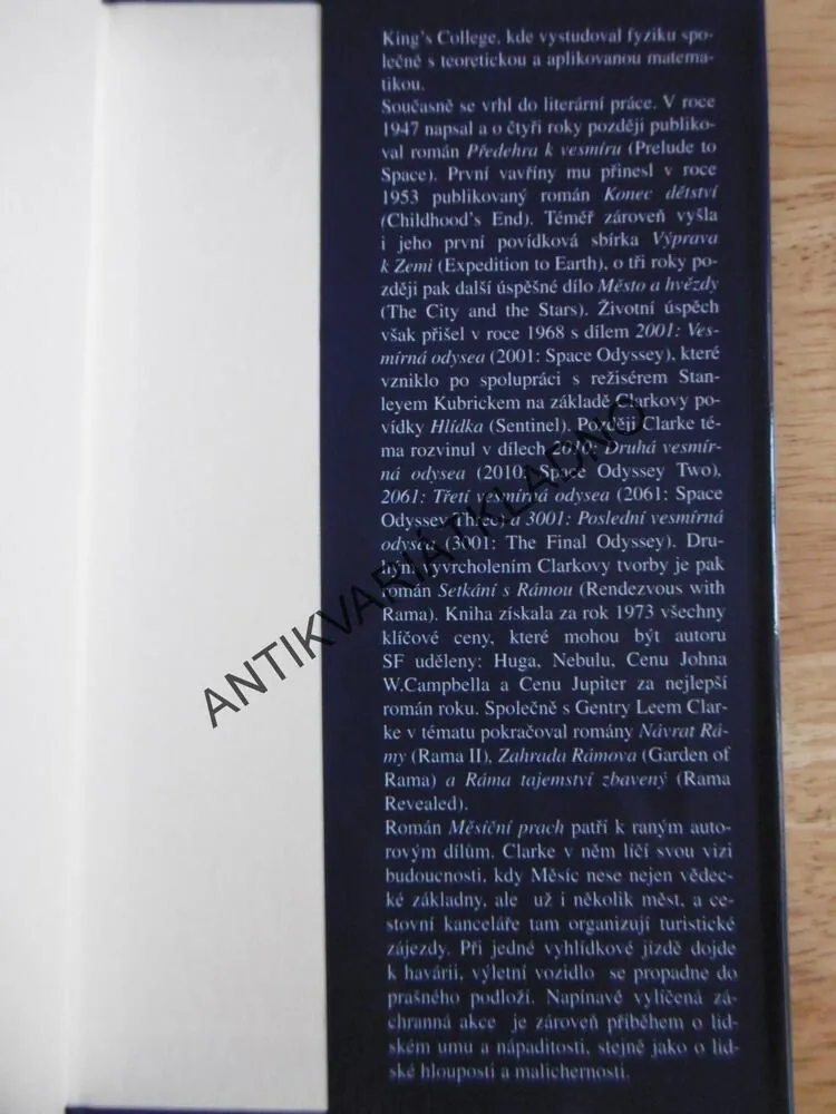 MĚSÍČNÍ PRACH, ARTHUR C.CLARKE, **an