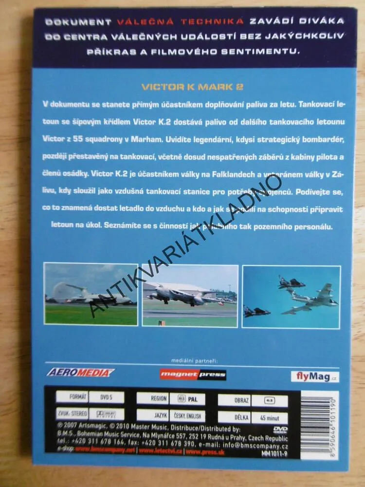 VICTOR K MARK 2, BOMBARDOVACÍ A TANKOVACÍ LETOUN, DVD FILM DOKUMENT