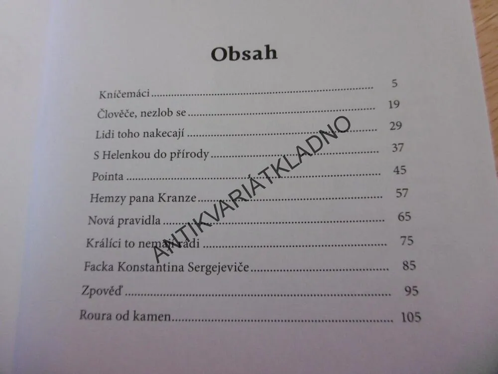 ROURA OD KAMEN A JINÉ POVÍDKY, JOSEF LAUFER - AUTOGRAM, VÍT HADERKA