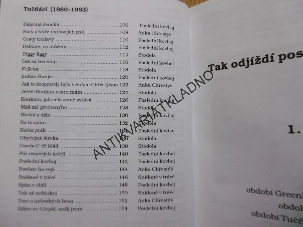MICHAL TUČNÝ, TAK ODJÍŽDÍ POSLEDNÍ KOVBOJ..,1., ZPĚVNÍK, NOTY, TEXT, AKORDY, **an