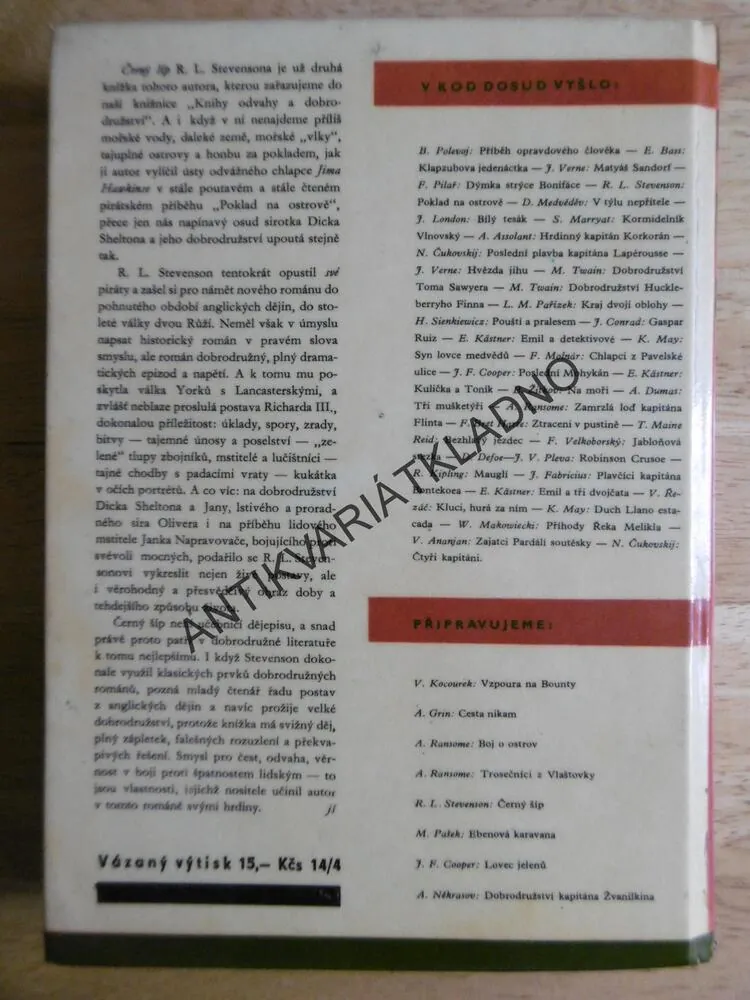 KOD 33 - ČERNÝ ŠÍP, ROBERT LOUIS STEVENSON, **an