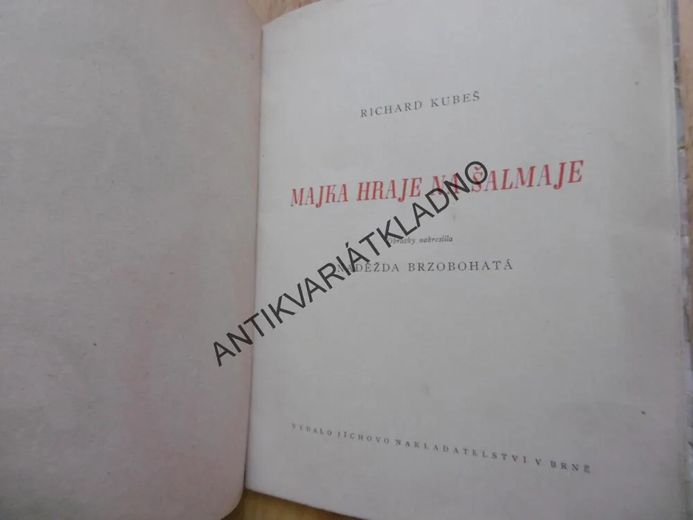 MAJKA HRAJE NA ŠALMAJE, RICHARD KUBEŠ, NADĚŽDA BRZOBOHATÁ,