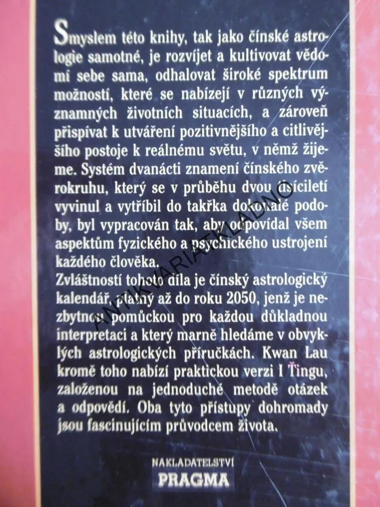 TAJEMSTVÍ ČÍNSKÉ ASTROLOGIE, CESTA K SEBEPOZNÁNÍ, **an