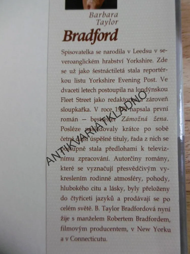 UCHOVEJ SI SVŮJ SEN, BARBARA TAYLOR BRADFORD, **an