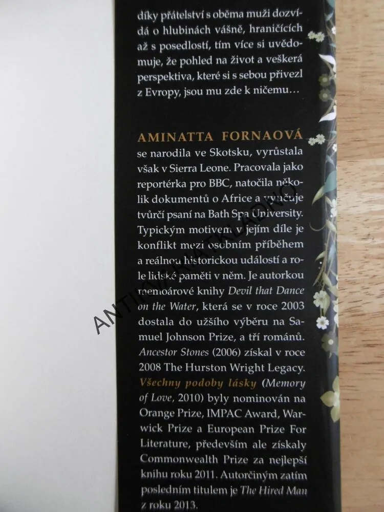 VŠECHNY PODOBY LÁSKY, AMINATTA FORNAOVÁ, **an