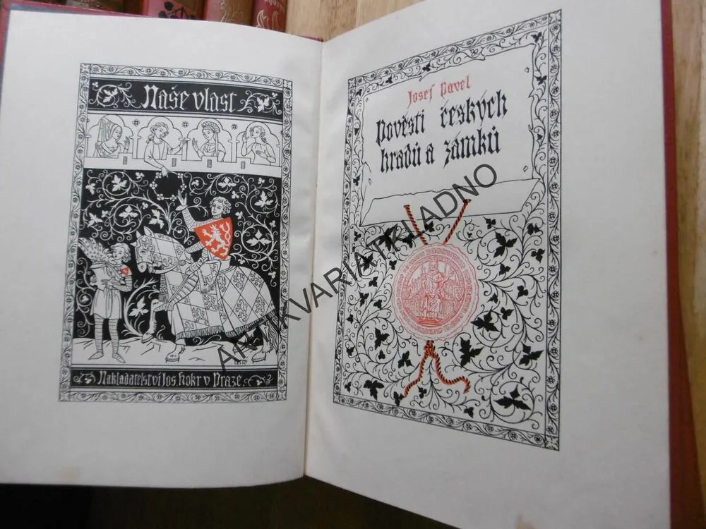 POVĚSTI ČESKÝCH HRADŮ A ZÁMKŮ, 1-2, JOS. PAVEL, CCA 1936, **an