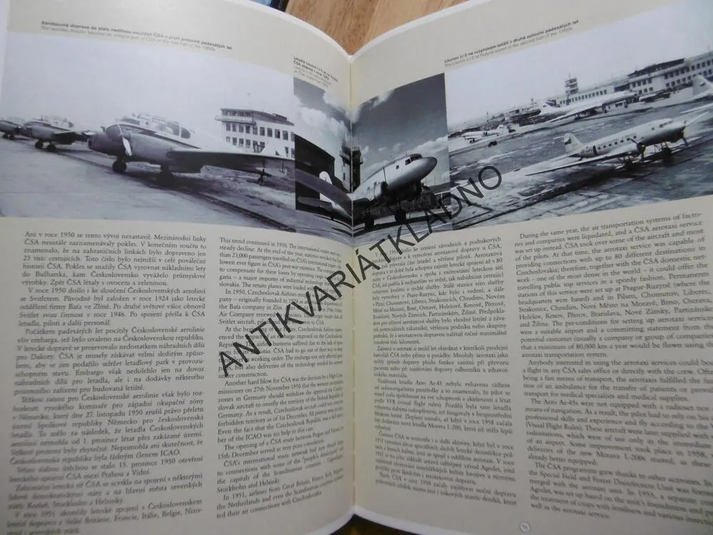 ČESKÉ AEROLINIE, 80 LET VE VZDUCHU JAKO DOMA, 1923-2003, ČSA, LETECTVÍ, LETIŠTĚ,