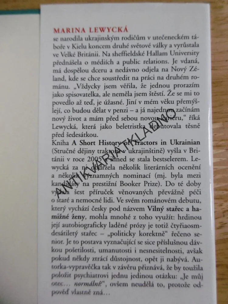 VILNÝ STAŘEC A HAMIŽNÉ ŽENY, MARINA LEWYCKÁ, ADOLF BORN, **an