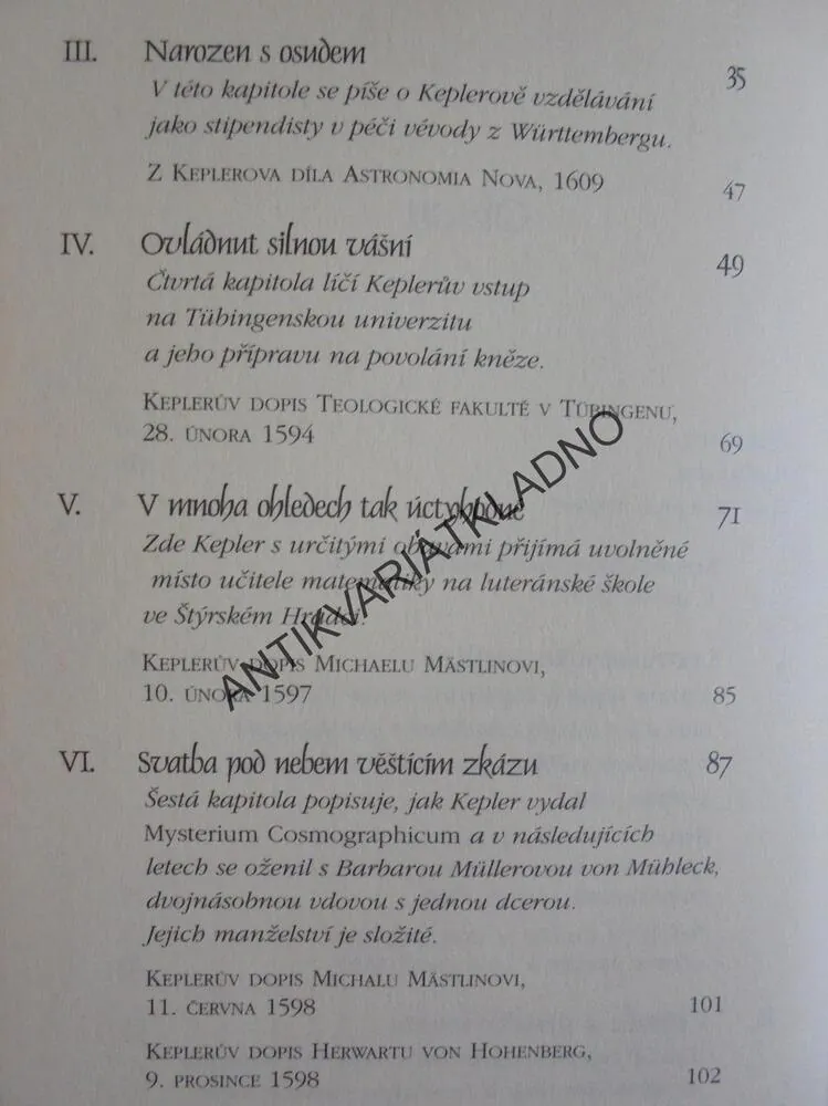 KEPLEROVA ČARODĚJNICE, JAMES A.CONNOR, ASTRONOMIE