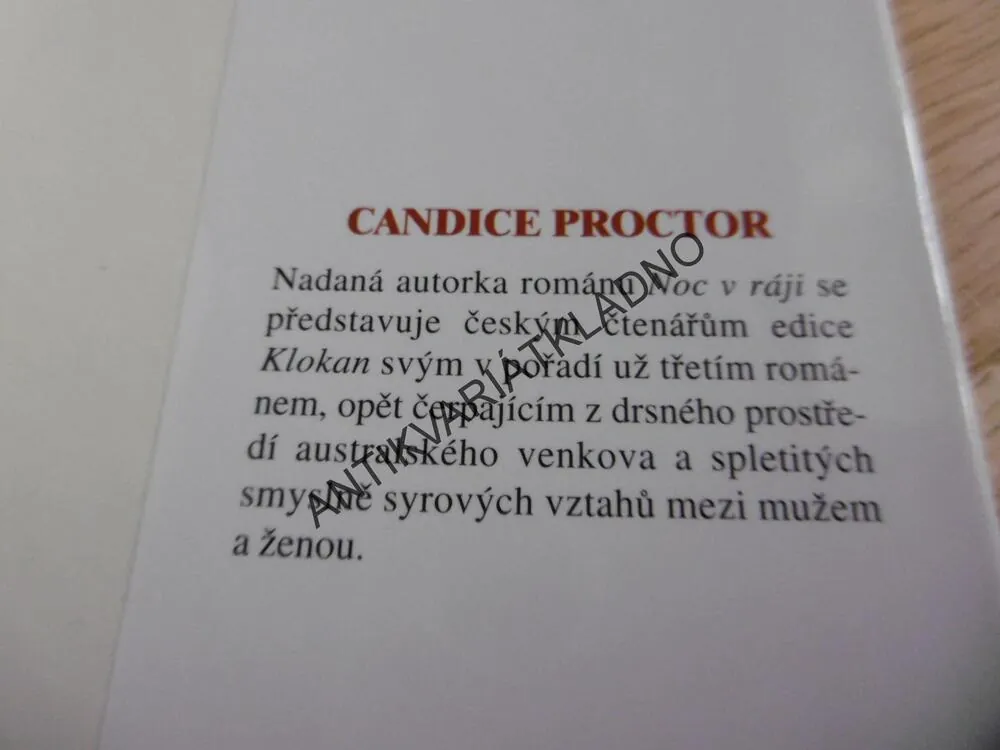 POD AUSTRALSKÝM SLUNCEM, CANDICE PROCTOR, **an