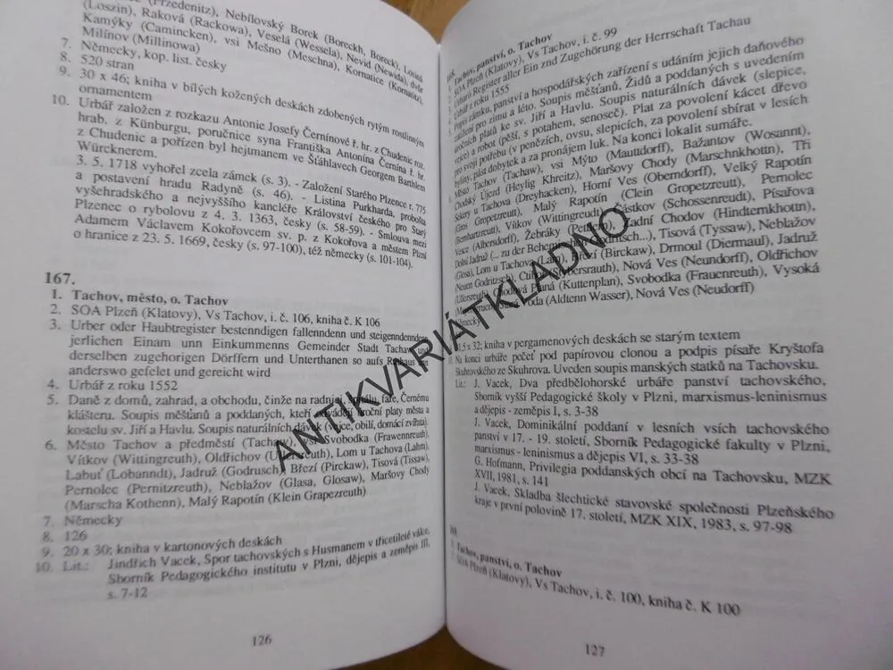 SOUPIS ZÁPADOČESKÝCH URBÁŘŮ, STÁTNÍ OBLASTNÍ ARCHIV V PLZNI, **an