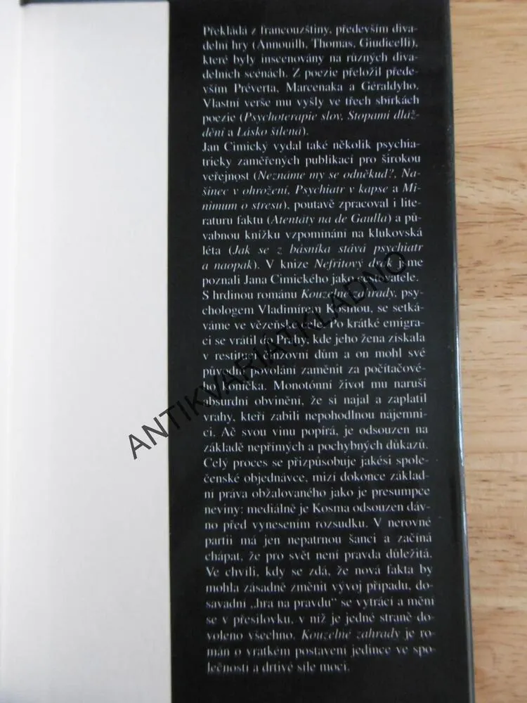 KOUZELNÉ ZAHRADY, JAN CIMICKÝ, **an