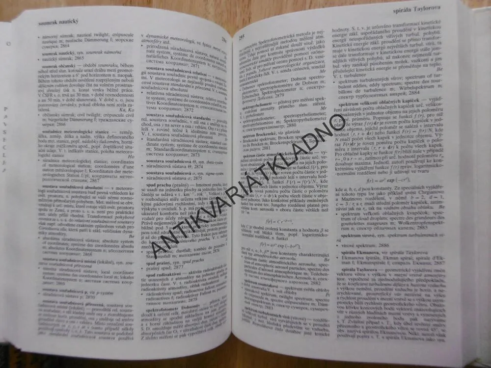 METEOROLOGICKÝ SLOVNÍK, VÝKLADOVÝ TERMINOLOGICKÝ, POČASÍ, METEOROLOGIE