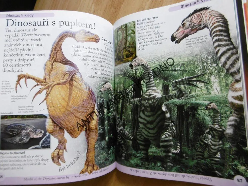 PRVNÍ ENCYKLOPEDIE DINOSAURŮ, DINOSAUŘI, **an